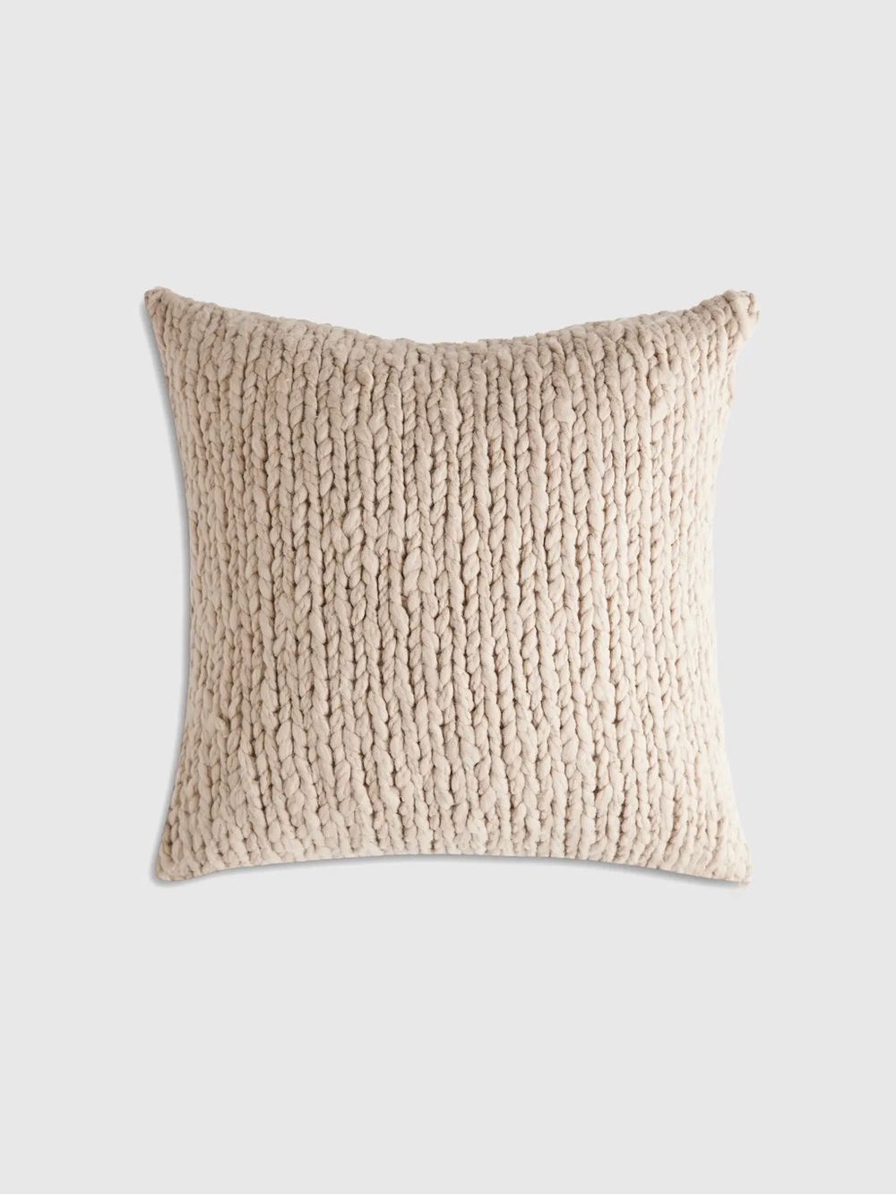 Like New Quince Chunky Hand Knit Wool Pillow Cover 20x20